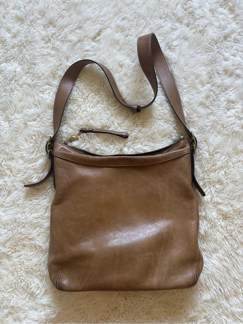 Coach Slim Duffle Crossbody in Tan